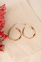Heliophilia Silver Pendientes de Oro con Recubrimiento de Laca Dorado